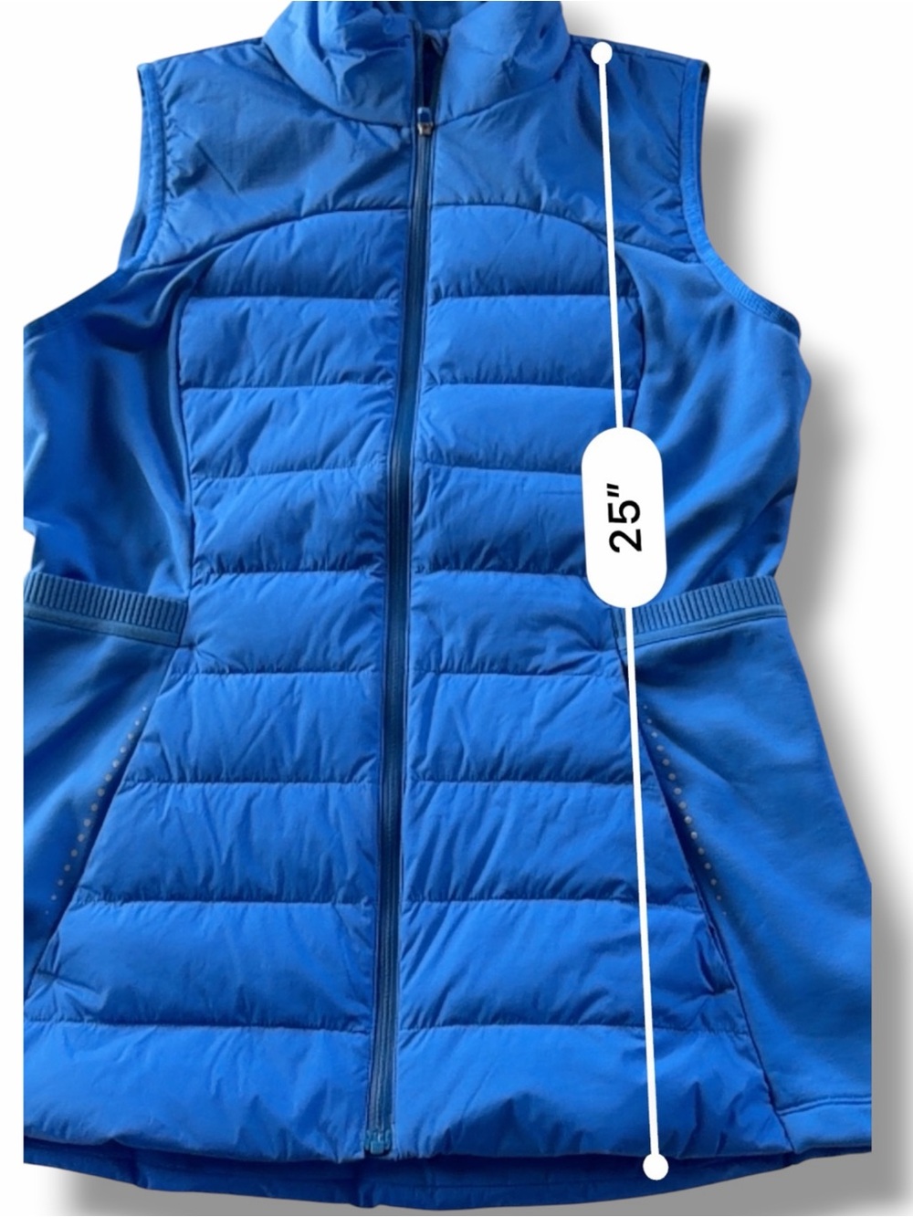 Lululemon Down for It All Vest in Pipe Dream Blue Size 8 - Picture 8 of 10